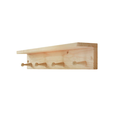 Repisa Perchero Rectangular Rústico Orden y Calidez en tu Espacio 75 cm - Repisas y Percheros | Bylmo