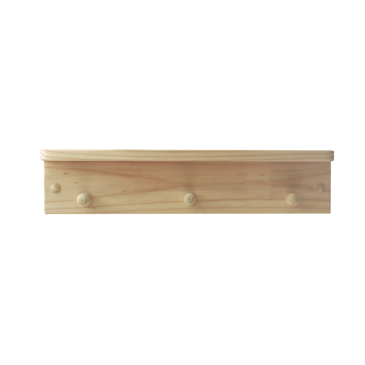 Repisa Perchero Rectangular Rústico Organiza y decora tu espacio 50 cm - Repisas y Percheros | Bylmo