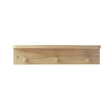 Repisa Perchero Rectangular Rústico Organiza y decora tu espacio 50 cm - Repisas y Percheros | Bylmo
