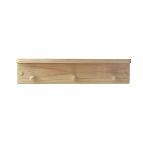 Repisa Perchero Rectangular Rústico Organiza y decora tu espacio 50 cm - Repisas y Percheros | Bylmo