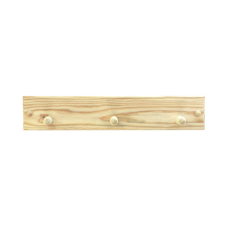Perchero Rectangular Natural Rústico 50 cm - Repisas y Percheros | Bylmo