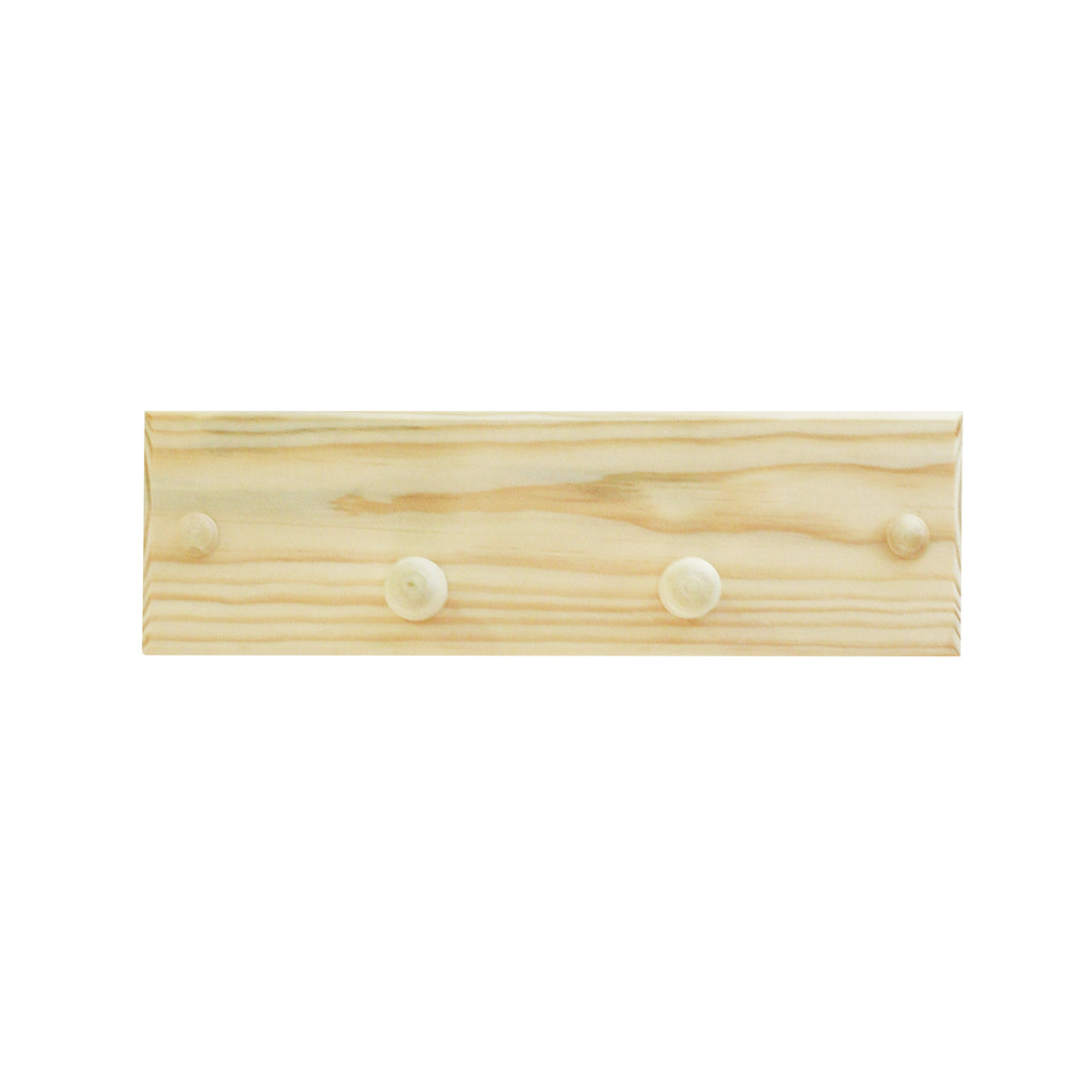 Perchero Rectangular Rústico Natural 2 Ganchos 30 x 11 cm - Repisas y Percheros | Bylmo