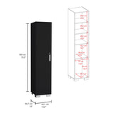 Alacena Basic Wengue 40x180cm 1 Puerta - Alacenas y Muebles Microondas | Bylmo