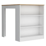 Isla de Cocina Tanna Blanca 3 entrepaños 79x91.3 cm - Barras y Muebles Auxiliares | Bylmo