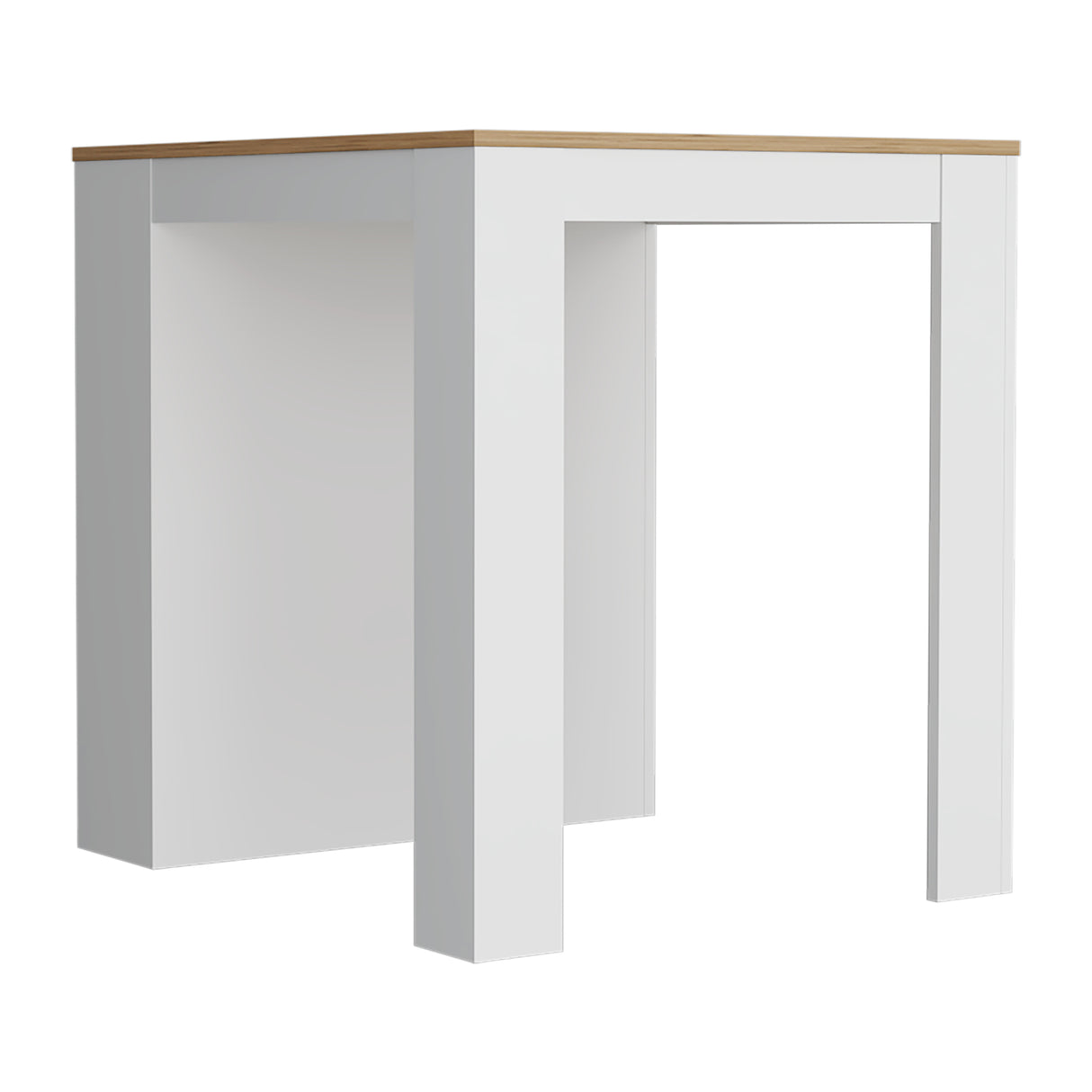 Isla de Cocina Tanna Blanca 3 entrepaños 79x91.3 cm - Barras y Muebles Auxiliares | Bylmo
