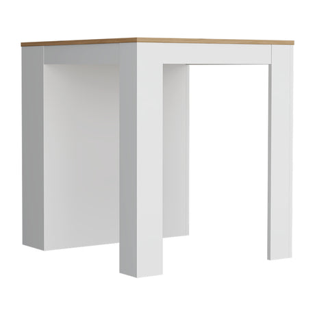 Isla de Cocina Tanna Blanca 3 entrepaños 79x91.3 cm - Barras y Muebles Auxiliares | Bylmo