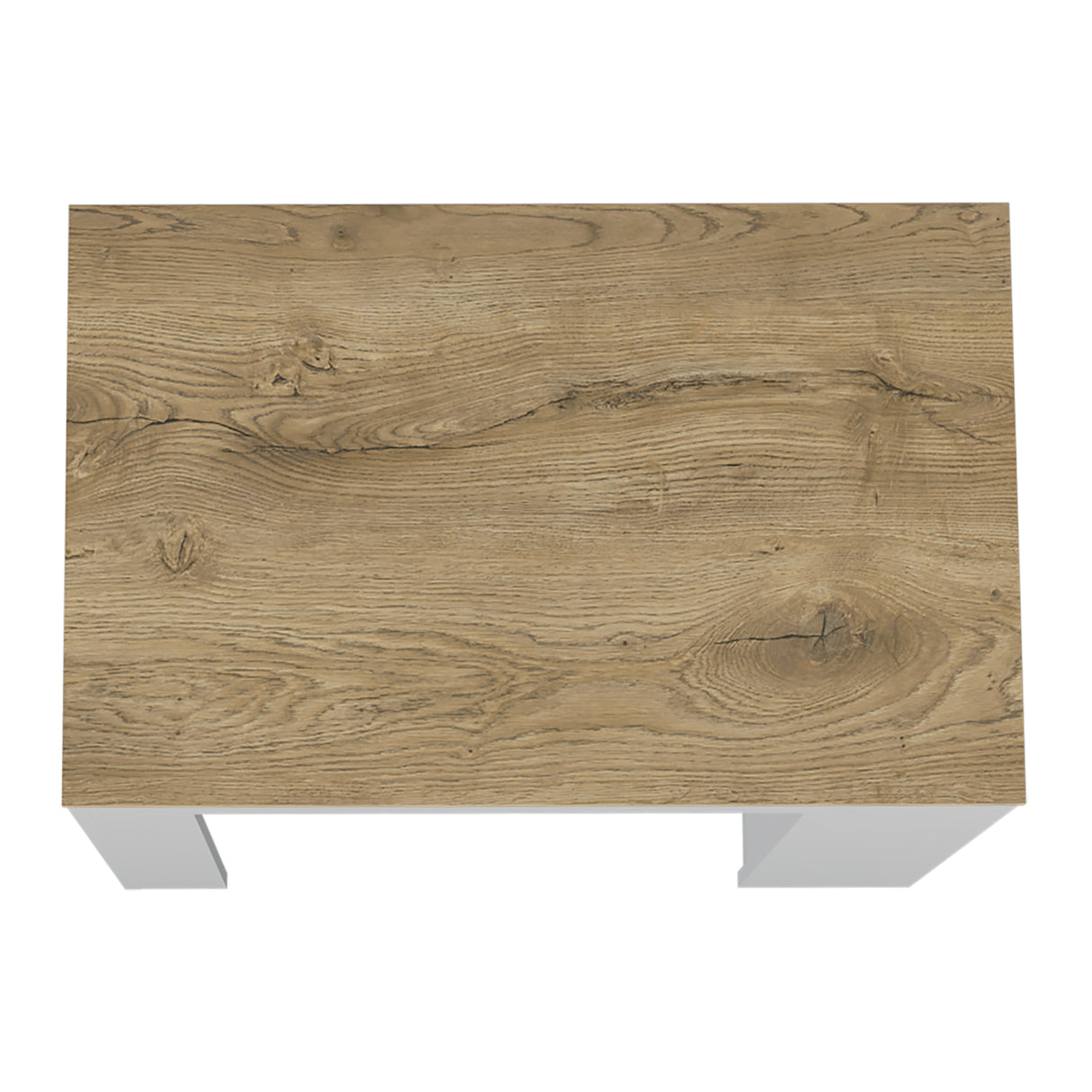 Isla de Cocina Portree Blanco 92x91.3cm con Dos Entrepaños - Barras y Muebles Auxiliares | Bylmo