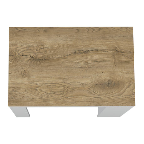 Isla de Cocina Portree Blanco 92x91.3cm con Dos Entrepaños - Barras y Muebles Auxiliares | Bylmo