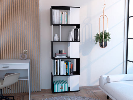 Biblioteca Noah Minimalista Wengue 60x180cm con Entrepaños - Bibliotecas y Estanterías | Bylmo