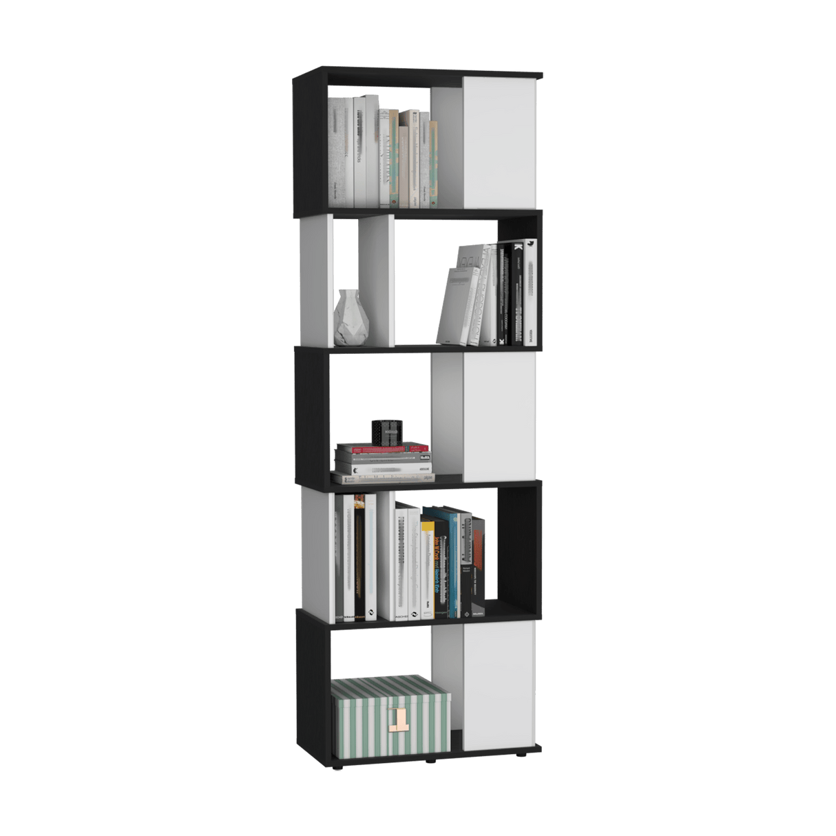Biblioteca Noah Minimalista Wengue 60x180cm con Entrepaños - Bibliotecas y Estanterías | Bylmo