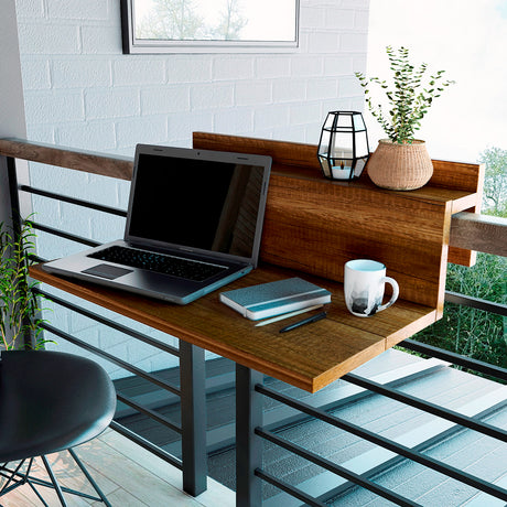 Escritorio Flotante Terraza Office Caramelo 78x36.3cm Minimalista - Escritorios | Bylmo