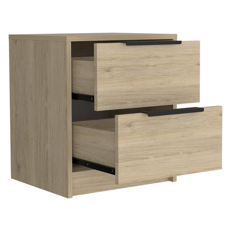 Mesa de Noche Kaia Rovere 41x48cm con Dos Cajones - Mesas de Noche | Bylmo