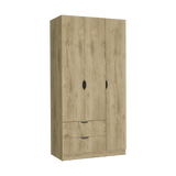 Closet Basilea Macadamia 90x180cm con Dos Cajones - Closets | Bylmo