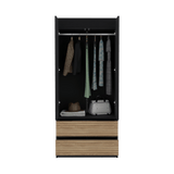 Closet Austin Wengue 80x180cm con Dos Cajones - Closets | Bylmo