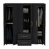 Closet Bariloche Wengue 170.3x180cm con Dos Cajones - Closets | Bylmo