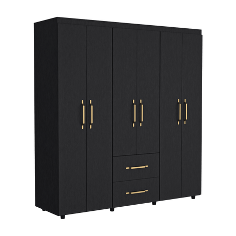 Closet Bariloche Wengue 170.3x180cm con Dos Cajones - Closets | Bylmo