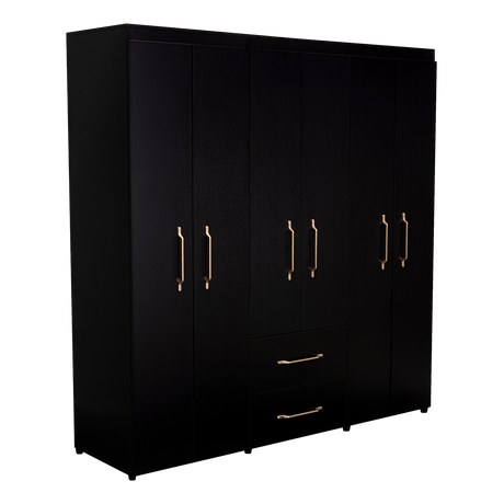 Closet Bariloche Wengue 170.3x180cm con Dos Cajones - Closets | Bylmo