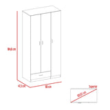 Closet Zeta Wengue 90x184.6cm con Un Cajón - Closets | Bylmo