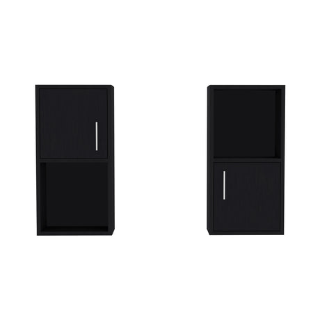 Set x 2 Gabinetes de Baño Bath 30x60.1cm Wengue con Entrepaños y Puerta - Gabinetes de Baño | Bylmo