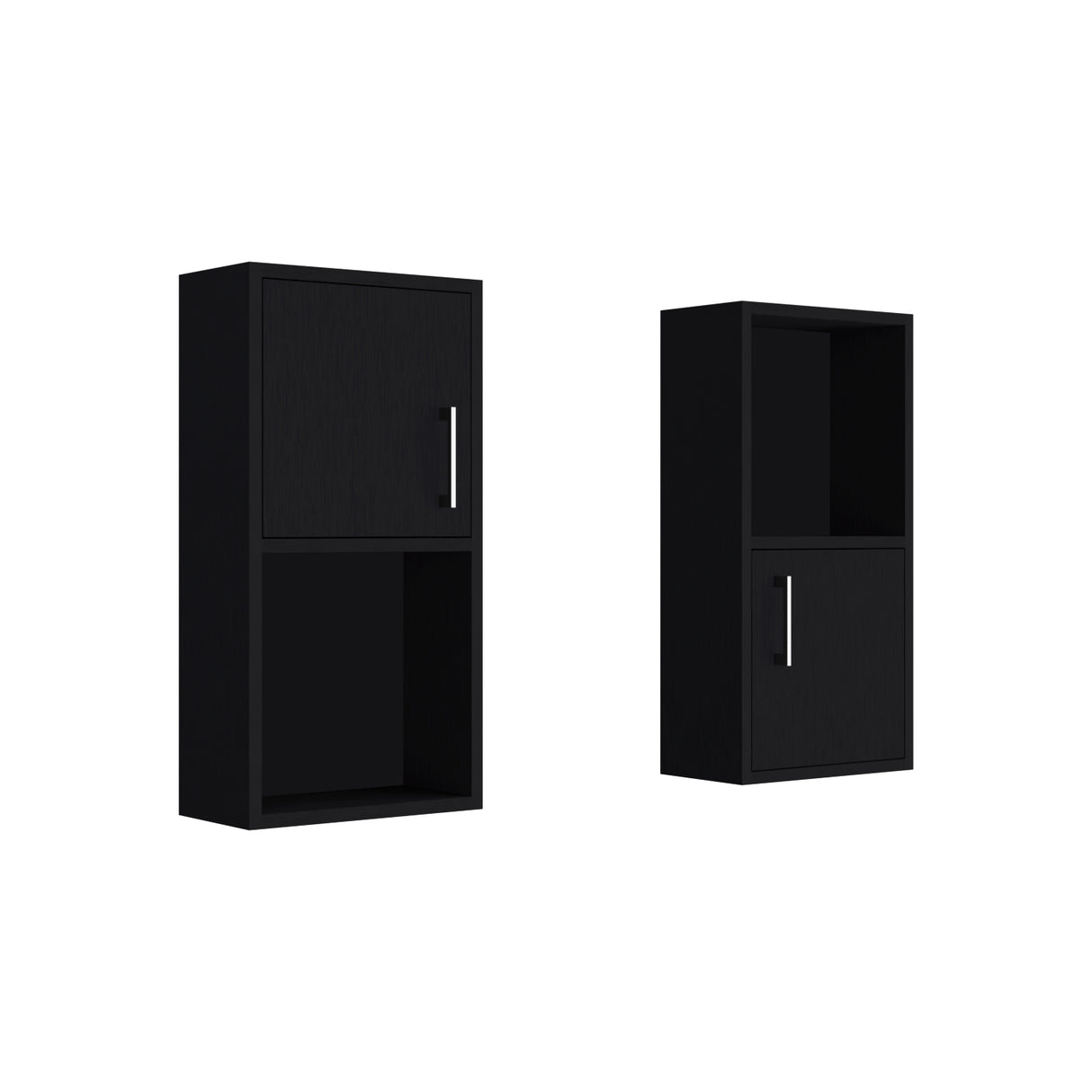 Set x 2 Gabinetes de Baño Bath 30x60.1cm Wengue con Entrepaños y Puerta - Gabinetes de Baño | Bylmo