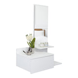 Recibidor Vienna Blanco 60.1x91.95cm con Espejo - Bifes y Arrimos | Bylmo