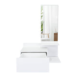 Recibidor Vienna Blanco 60.1x91.95cm con Espejo - Bifes y Arrimos | Bylmo
