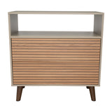 Cajonera Funes Taupe 80x80cm con Dos Cajones - Cajoneras y Comodas | Bylmo