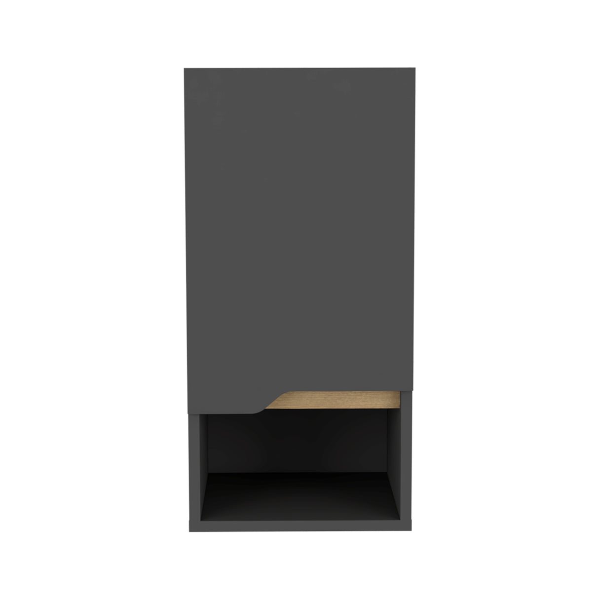 Gabinete de Baño Laurent Plomo 30x62cm Flotante con Una puerta y Entrepaños. - Gabinetes de Baño | Bylmo