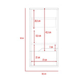 Gabinete de Baño Laurent Plomo 30x62cm Flotante con Una puerta y Entrepaños. - Gabinetes de Baño | Bylmo