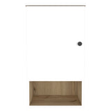 Gabinete de Baño Bi Color Blanco 41.2x72.6cm Flotante con Una Puerta y Entrepaños - Gabinetes de Baño | Bylmo