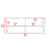 Mesa de Centro Vance Capri 120x43cm con Compartimiento - Mesas de Centro | Bylmo