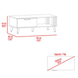 Mesa de Centro Vance Capri 120x43cm con Compartimiento - Mesas de Centro | Bylmo