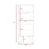 Mueble para Baño Laurent 30x72cm Plomo con Patas y Entrepaños - Muebles para Baño | Bylmo