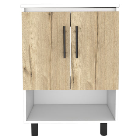 Mueble para Baño Bi Color Blanco Nevado 60.6x83.9cm con Lavamanos Praia 45 - Muebles para Lavamanos | Bylmo
