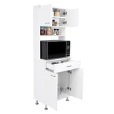 Alacena Polyvalent Blanco 60x169cm con Un Cajón Deslizante - Alacenas y Muebles Microondas | Bylmo
