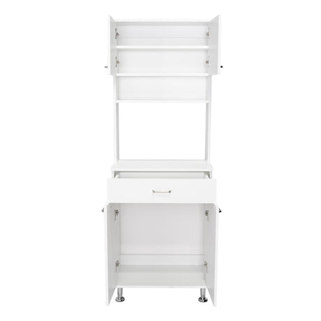 Alacena Polyvalent Blanco 60x169cm con Un Cajón Deslizante - Alacenas y Muebles Microondas | Bylmo