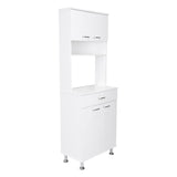Alacena Polyvalent Blanco 60x169cm con Un Cajón Deslizante - Alacenas y Muebles Microondas | Bylmo