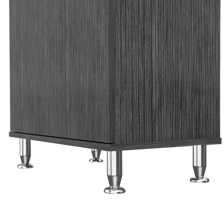 Alacena Della Roble Gris 60x169cm con Un Cajón - Alacenas y Muebles Microondas | Bylmo