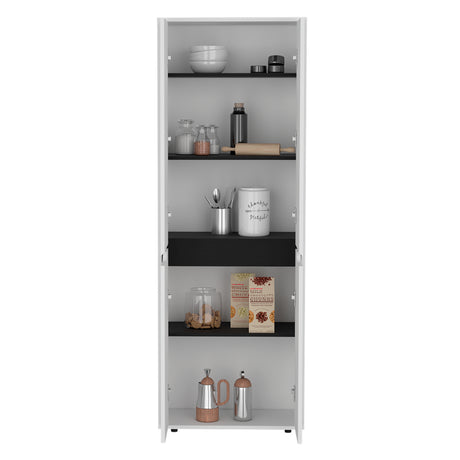 Alacena Herring Blanco 60x179cm de Pared con Cuatro Puertas - Alacenas y Muebles Microondas | Bylmo