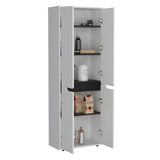 Alacena Herring Blanco 60x179cm de Pared con Cuatro Puertas - Alacenas y Muebles Microondas | Bylmo