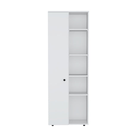 Alacena Hoyt Blanco 60x170cm de Pared con Una Puerta - Alacenas y Muebles Microondas | Bylmo