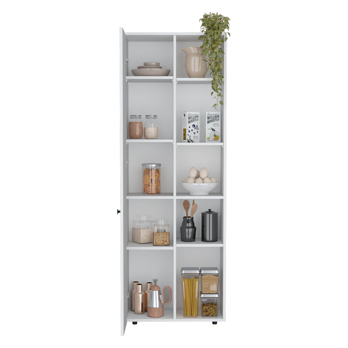 Alacena Hoyt Blanco 60x170cm de Pared con Una Puerta - Alacenas y Muebles Microondas | Bylmo