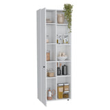 Alacena Hoyt Blanco 60x170cm de Pared con Una Puerta - Alacenas y Muebles Microondas | Bylmo