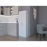 Alacena Nepal Blanco 60x169.9cm con Dos Puertas - Alacenas y Muebles Microondas | Bylmo