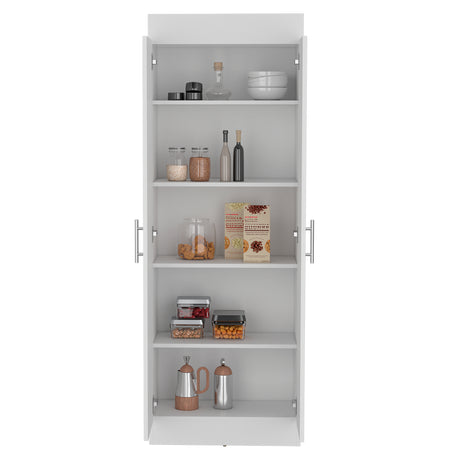 Alacena Nepal Blanco 60x169.9cm con Dos Puertas - Alacenas y Muebles Microondas | Bylmo