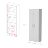 Alacena Nepal Blanco 60x169.9cm con Dos Puertas - Alacenas y Muebles Microondas | Bylmo