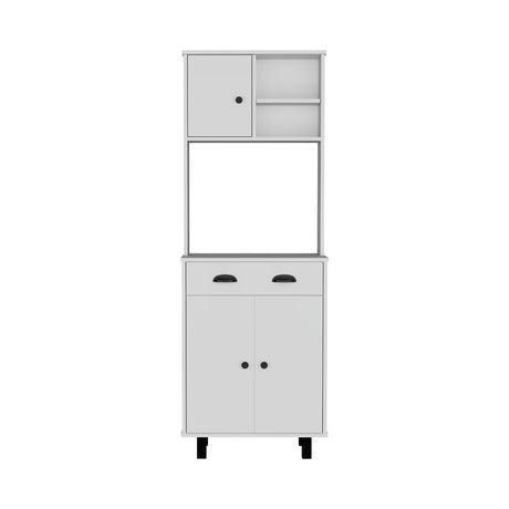 Alacena Salem Blanco 60x168.9cm con Un Cajón - Alacenas y Muebles Microondas | Bylmo