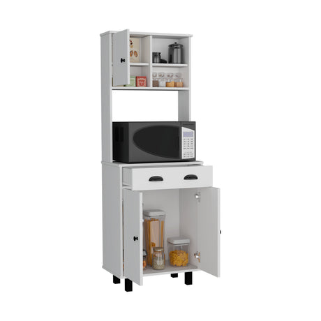 Alacena Salem Blanco 60x168.9cm con Un Cajón - Alacenas y Muebles Microondas | Bylmo