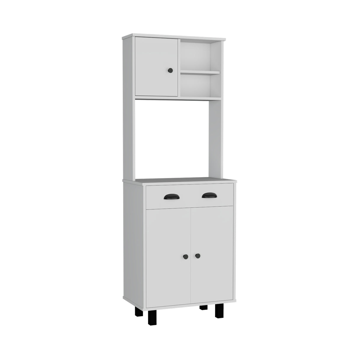 Alacena Salem Blanco 60x168.9cm con Un Cajón - Alacenas y Muebles Microondas | Bylmo