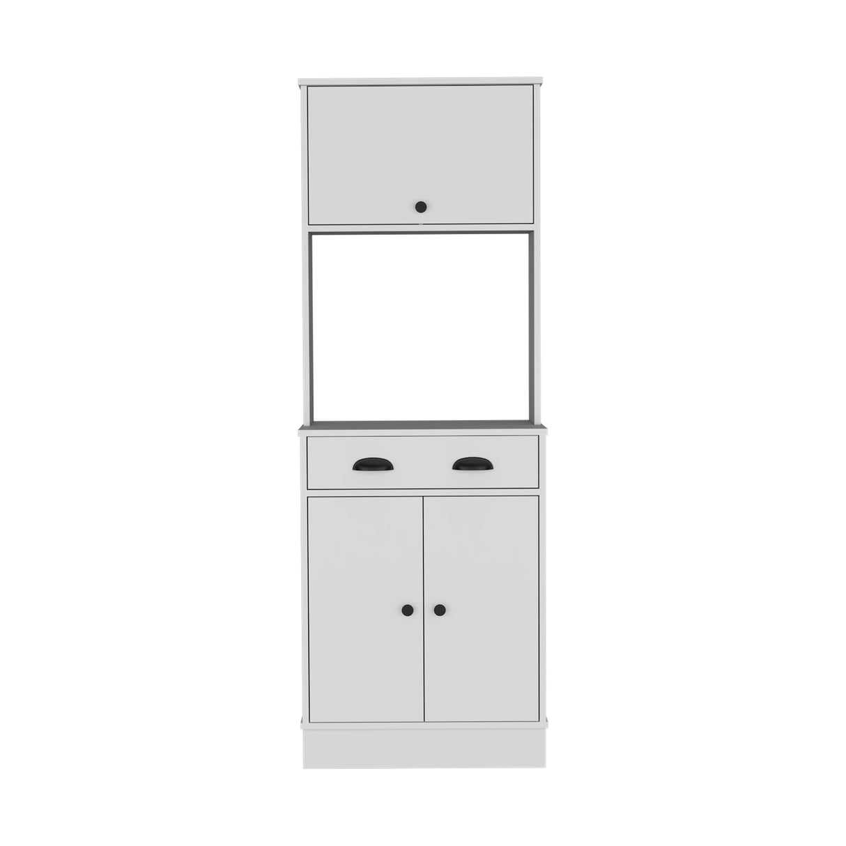 Alacena Tampa Blanco 60x168.4cm con Un Cajón - Alacenas y Muebles Microondas | Bylmo